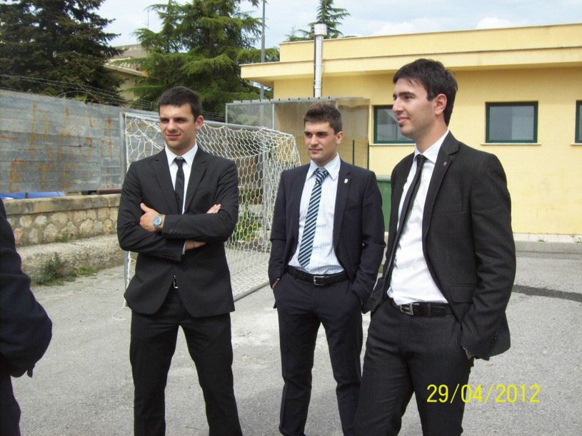 La terna, arbitro Viola - 1° Ass. Lipari 2° Ass. D'Angelo.jpg
